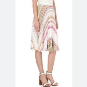 NEW Ted Baker Micro Pleat Midi Skirt